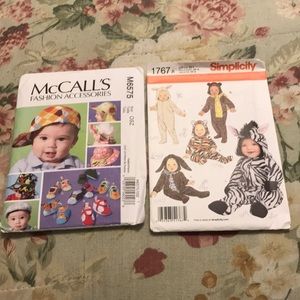 McCalls M6575 & Simplicity 1767 Infants pattern